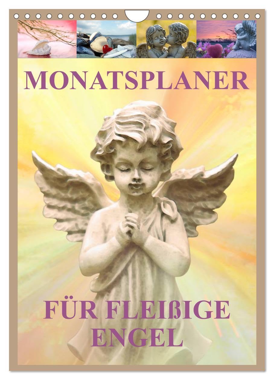 Monatsplaber für fleißige Engel (Wandkalender 2026 DIN A4 hoch), CALVENDO Monatskalender: Ein anspruchsvoller Planer für alle "Engel". (CALVENDO Glaube) Leisure, Home & Garden