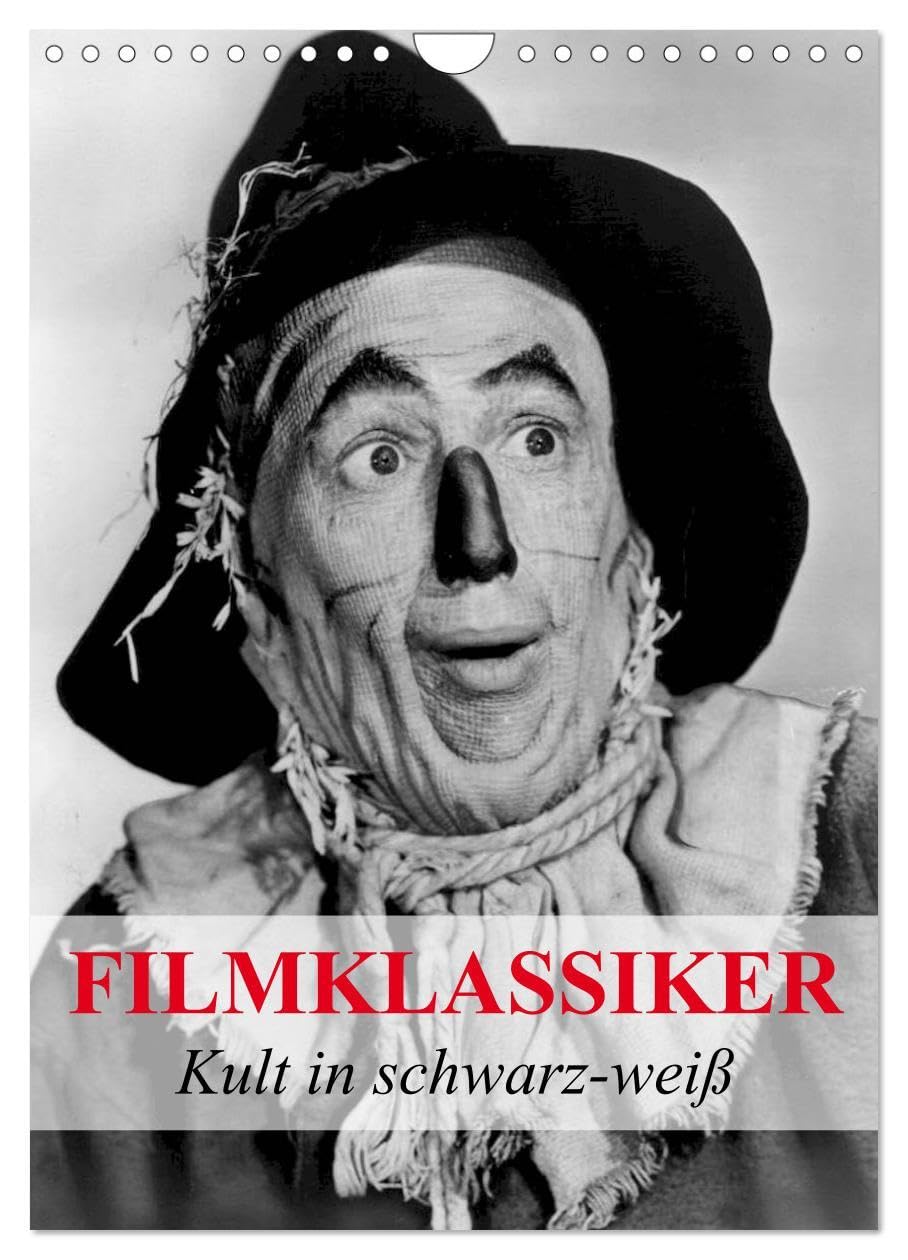 Filmklassiker - Kult in schwarz-weiß (Wandkalender 2026 DIN A4 hoch), CALVENDO Monatskalender: Zeitgeist und Kult aus der Vergangenheit der Filmwelt (CALVENDO Kunst) Living & Furnishing