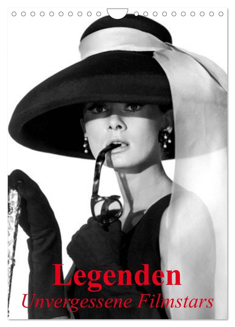 Legenden - Unvergessene Filmstars (Wandkalender 2026 DIN A4 hoch), CALVENDO Monatskalender: Berühmte Filmstars einer großartigen Hollywood-Epoche (CALVENDO Menschen) Living & Furnishing