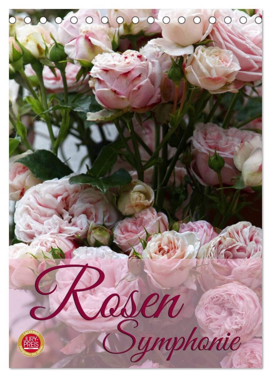 Rosen Symphonie (Tischkalender 2026 DIN A5 hoch), CALVENDO Monatskalender: Erleben Sie eine wundervolle Rosen Symphonie (CALVENDO Natur) Social Sciences