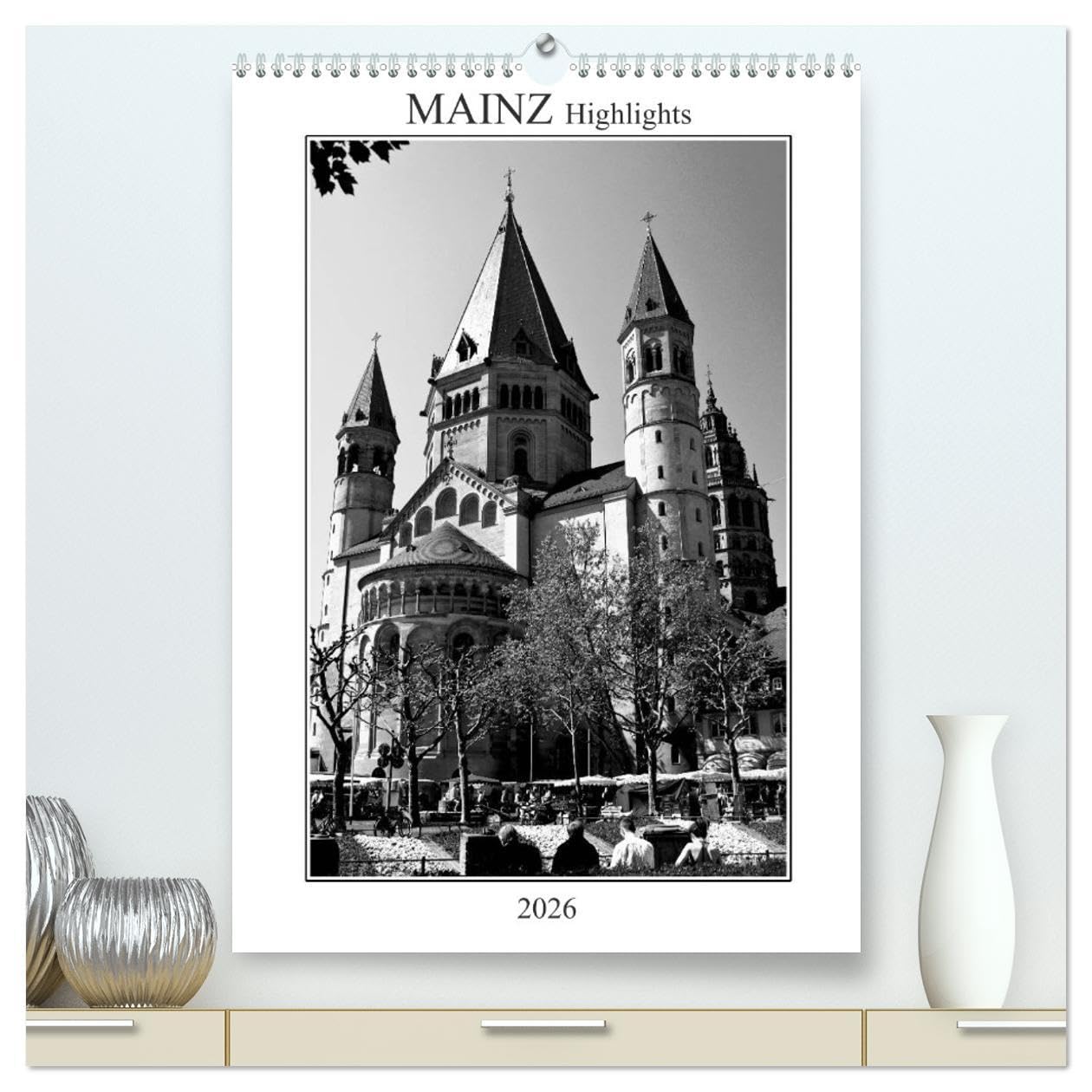 Mainz Highlights (hochwertiger Premium Wandkalender 2026 DIN A2 hoch), Kunstdruck in Hochglanz: Mainz am Rhein - historisch und modern, still und ... Blickwinkeln zeigt. (CALVENDO Orte) Leisure, Home & Garden