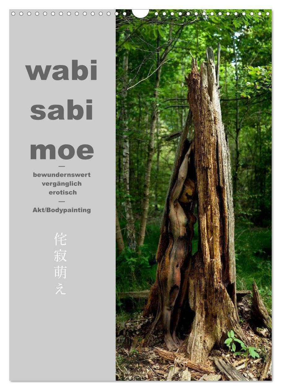 wabi sabi moe ― bewundernswert vergänglich erotisch ― Akt/Bodypainting (Wandkalender 2026 DIN A3 hoch), CALVENDO Monatskalender: Hingerissen von Vergänglichkeit, altem Holz und Staub (CALVENDO Erotik) Calendars
