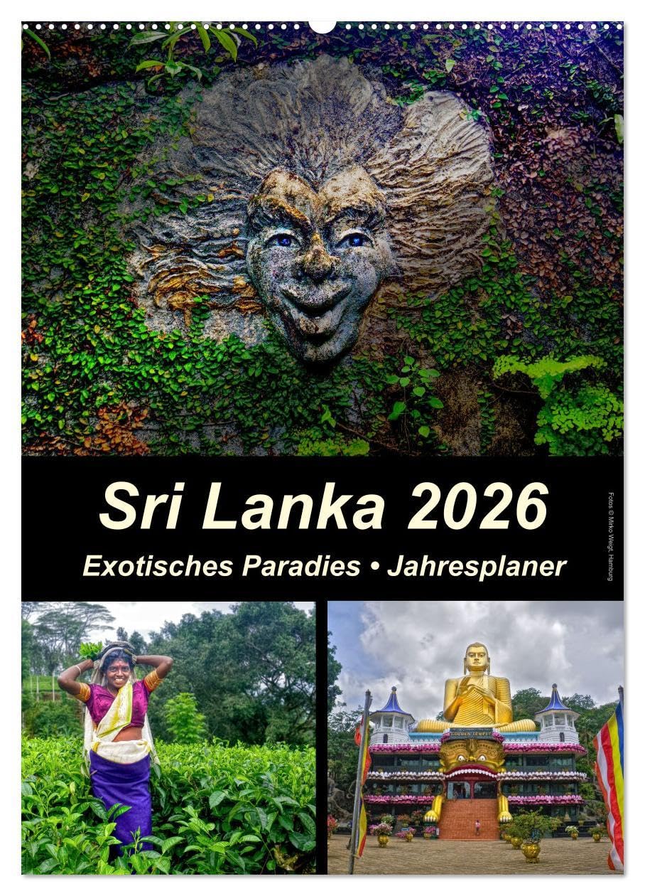 Sri Lanka 2026 - Exotisches Paradies - Jahresplaner (Wandkalender 2026 DIN A2 hoch), CALVENDO Monatskalender: Beeindruckende Naturlandschaften und ... diesen Jahresplaner-Kalender. (CALVENDO Orte) Social Sciences