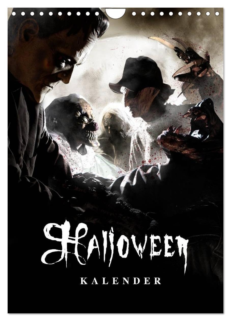 Halloween Optische Illusionen - Kalender 2026 (Wandkalender 2026 DIN A4 hoch), CALVENDO Monatskalender: Halloween Optische Illusionen (CALVENDO Spass) Film, Art & Culture