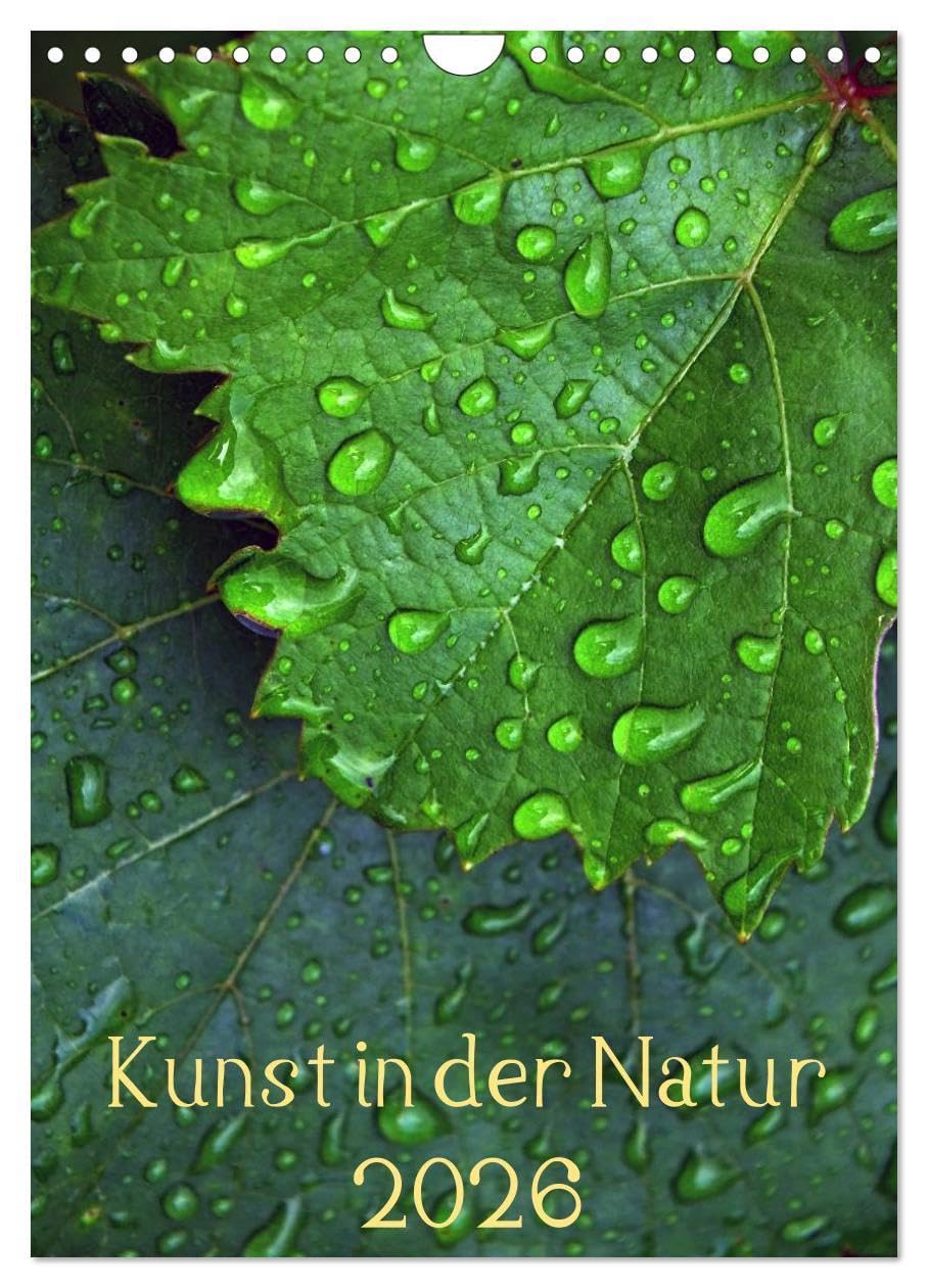 Kunst in der Natur (Wandkalender 2026 DIN A4 hoch), CALVENDO Monatskalender: Kunstvolle Formen, Farben und Strukturen der Natur, Makrofotografie. (CALVENDO Natur) Photography