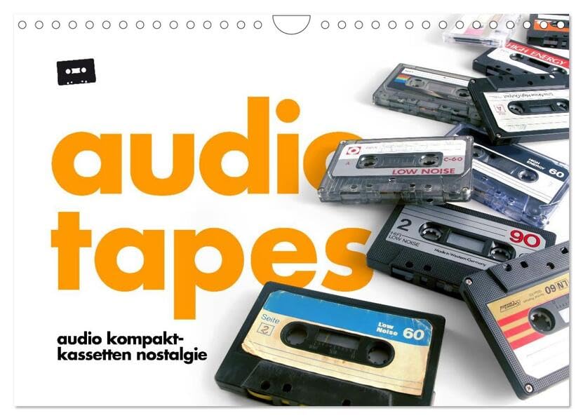 Audio Tapes (Wandkalender 2026 DIN A4 quer), CALVENDO Monatskalender: Audio Kompakt-Kassetten Nostalgie (CALVENDO Kunst) Leisure, Home & Garden