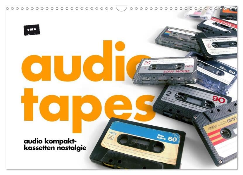 Audio Tapes (Wandkalender 2026 DIN A3 quer), CALVENDO Monatskalender: Audio Kompakt-Kassetten Nostalgie (CALVENDO Kunst) Leisure, Home & Garden