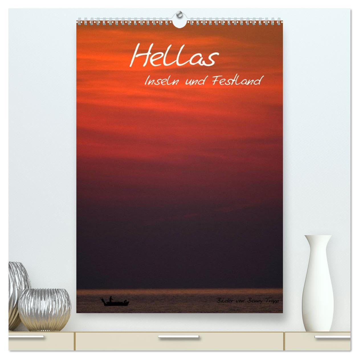 Hellas Inseln und Festland (hochwertiger Premium Wandkalender 2026 DIN A2 hoch), Kunstdruck in Hochglanz: Griechenland Kalender mit Bildern von Festland und Inseln (CALVENDO Orte) Leisure, Home & Garden