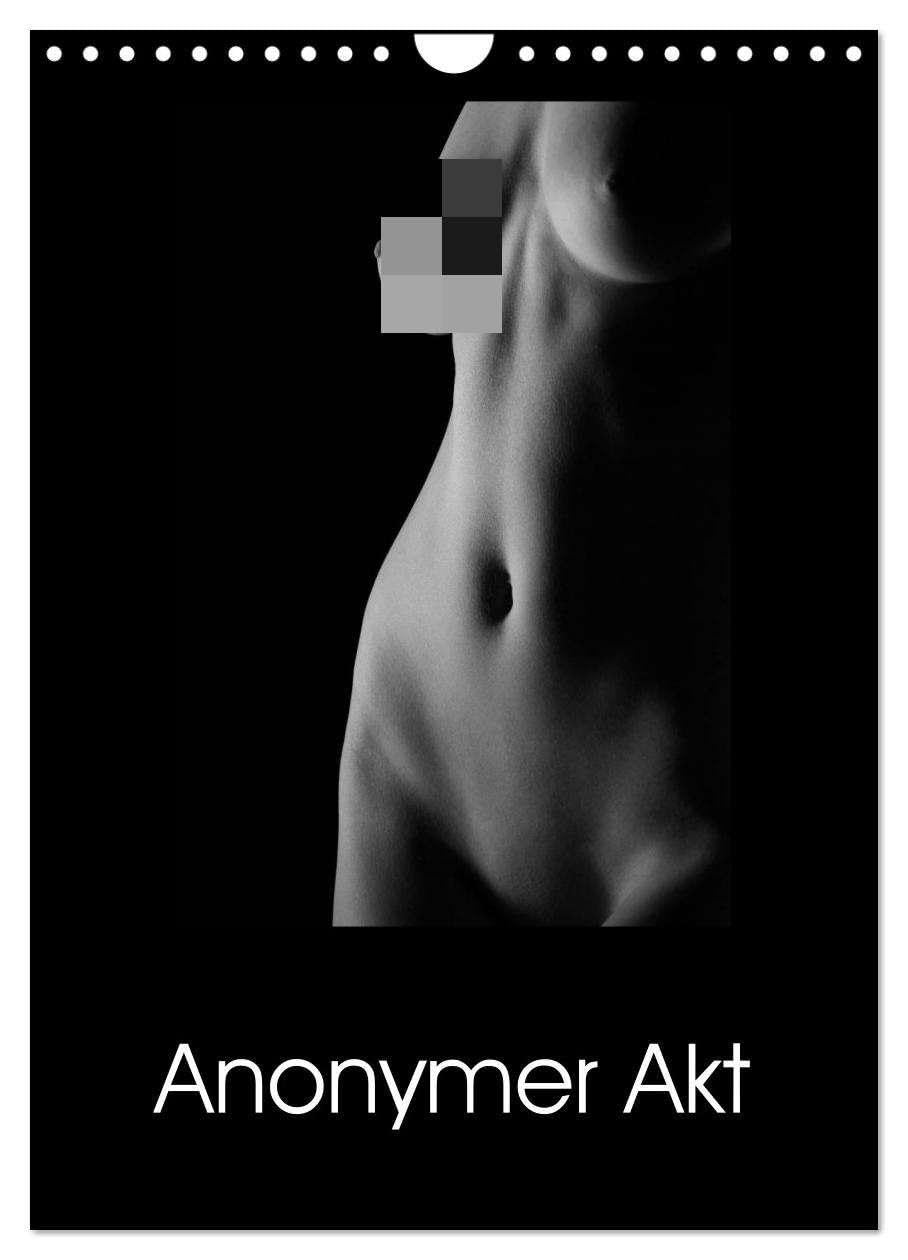 Anonymer Akt (Wandkalender 2026 DIN A4 hoch), CALVENDO Monatskalender: Anonym in Licht und Schatten (CALVENDO Erotik) Calendars