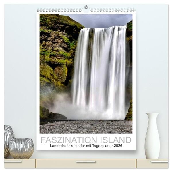Faszination Island - Landschaftskalender mit Tagesplaner 2026 / Planer (hochwertiger Premium Wandkalender 2026 DIN A2 hoch), Kunstdruck in Hochglanz: ... der isländischen Landschaft (CALVENDO Natur) Leisure, Home & Garden