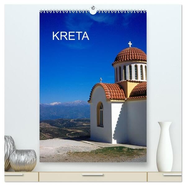 KRETA (hochwertiger Premium Wandkalender 2026 DIN A2 hoch), Kunstdruck in Hochglanz: Bilder von der griechischen Ferieninsel Kreta (CALVENDO Orte) Leisure, Home & Garden