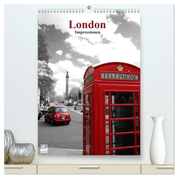London - Impressionen (hochwertiger Premium Wandkalender 2026 DIN A2 hoch), Kunstdruck in Hochglanz: Impressionen einer Weltmetropole (CALVENDO Orte) Leisure, Home & Garden
