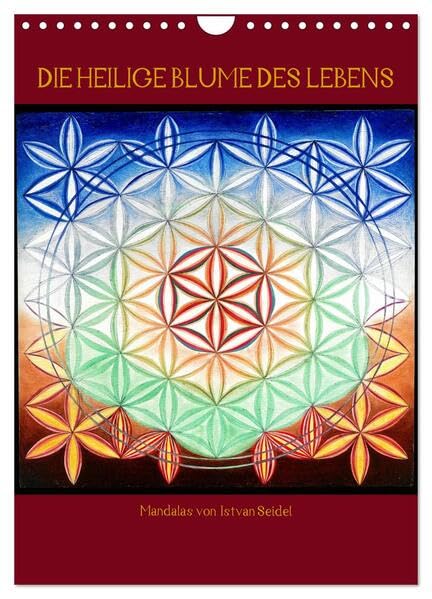 Die heilige Blume des Lebens - Mandalas von Istvan Seidel (Wandkalender 2026 DIN A4 hoch), CALVENDO Monatskalender: 13 Mandalas als Tafelmalerei auf ... des Lebens von István Seidel (CALVENDO Kunst) Business & Technology