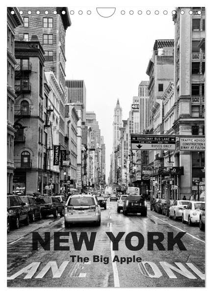 New York - The Big Apple (Wandkalender 2026 DIN A4 hoch), CALVENDO Monatskalender: Die Stadt, die niemals schläft (CALVENDO Orte) Leisure, Home & Garden
