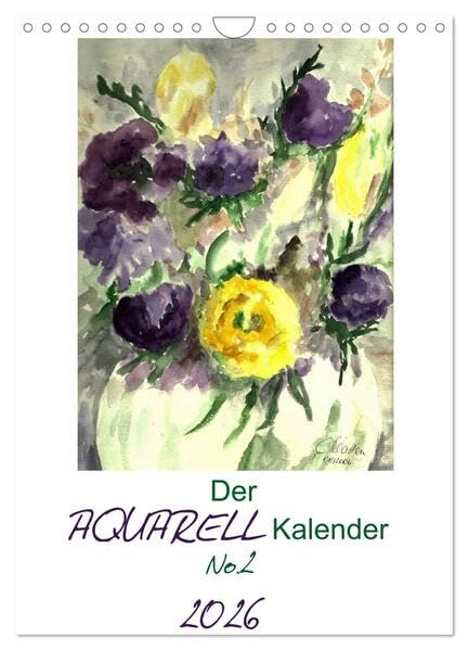 Der Aquarell-Kalender No.2 (Wandkalender 2026 DIN A4 hoch), CALVENDO Monatskalender: Mit ausgewählten Aquarellen durch das Jahr (CALVENDO Kunst) Social Sciences