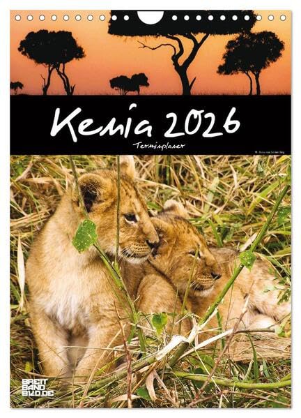 Kenia – Terminplaner (Wandkalender 2026 DIN A4 hoch), CALVENDO Monatskalender: Monatskalender mit 12 Bildern aus Kenias Nationalparks – mit ausreichend Platz für Ihre Termine. (CALVENDO Orte) Natural Sciences