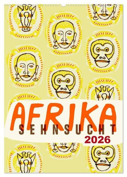 Afrika-Sehnsucht 2026 (Wandkalender 2026 DIN A2 hoch), CALVENDO Monatskalender: Eine Reise durch Afrika in Zeichnungen (CALVENDO Orte) Leisure, Home & Garden
