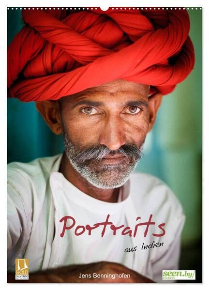 Portraits aus Indien (Wandkalender 2026 DIN A2 hoch), CALVENDO Monatskalender: Portraits von Menschen aus Indien (CALVENDO Menschen) Photography