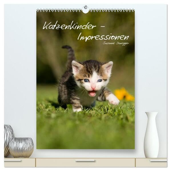 Katzenkinder - Impressionen (hochwertiger Premium Wandkalender 2026 DIN A2 hoch), Kunstdruck in Hochglanz: Kleine Katzen ganz groß. (CALVENDO Tiere) Living & Furnishing