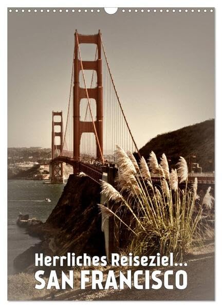 Herrliches Reiseziel... SAN FRANCISCO (Wandkalender 2026 DIN A3 hoch), CALVENDO Monatskalender: Bekannte Stadtansichten in dezentem Flair (CALVENDO Orte) Leisure, Home & Garden