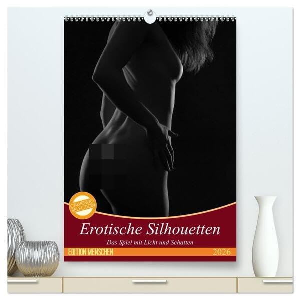 Erotische Silhouetten (hochwertiger Premium Wandkalender 2026 DIN A2 hoch), Kunstdruck in Hochglanz: Das Spiel mit Licht und Schatten (CALVENDO Erotik) Calendars
