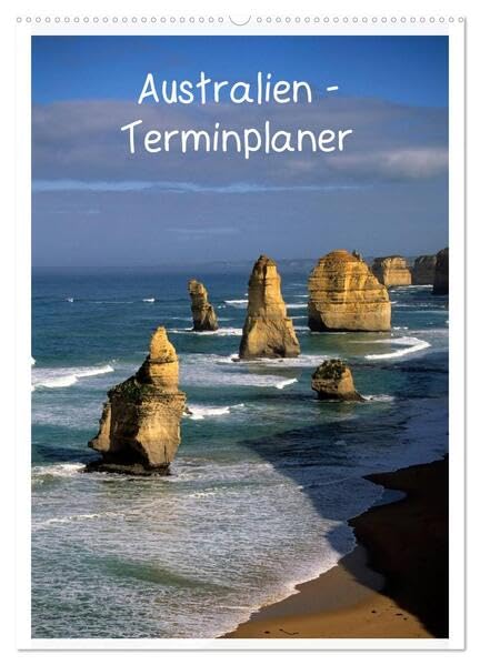 Australien - Terminplaner (Wandkalender 2026 DIN A2 hoch), CALVENDO Monatskalender: Bilder aus Australien mit Tieren, Küsten, Städten, Landschaften, Leuchttürmen u.v.a. (CALVENDO Orte) Leisure, Home & Garden