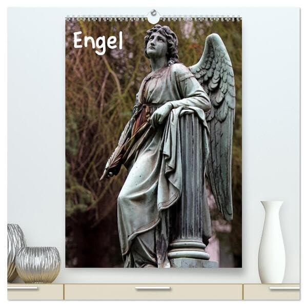 Engel (hochwertiger Premium Wandkalender 2026 DIN A2 hoch), Kunstdruck in Hochglanz: Auf alten Friedhöfen (CALVENDO Glaube) Leisure, Home & Garden