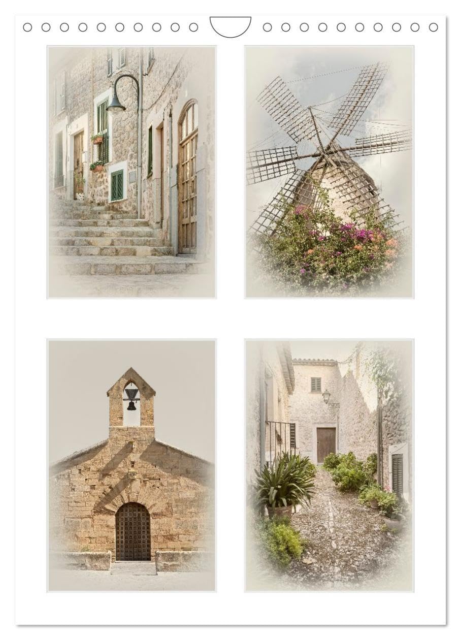 Durch das romantische Mallorca (Wandkalender 2026 DIN A4 hoch), CALVENDO Monatskalender: Altstadtgassen, der Rote Blitz und weitere Impressionen ... liebevoll gestalteten Bildern (CALVENDO Orte) Leisure, Home & Garden