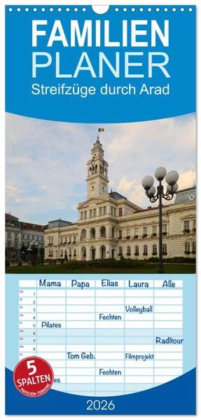Familienplaner 2026 - Streifzüge durch Arad mit 5 Spalten (Wandkalender, 21 x 45 cm) CALVENDO: Arad, die unbekannte Stadt im Kreischgebiet in ... von Anneli Hegerfeld-Reckert! (CALVENDO Orte) Business & Technology