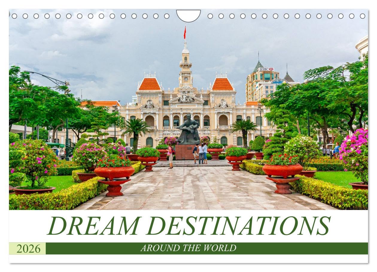 Dream destinations around the world (Wall Calendar 2026 DIN A4 landscape), CALVENDO 12 Month Wall Calendar: Photo tour around the world Leisure, Home & Garden