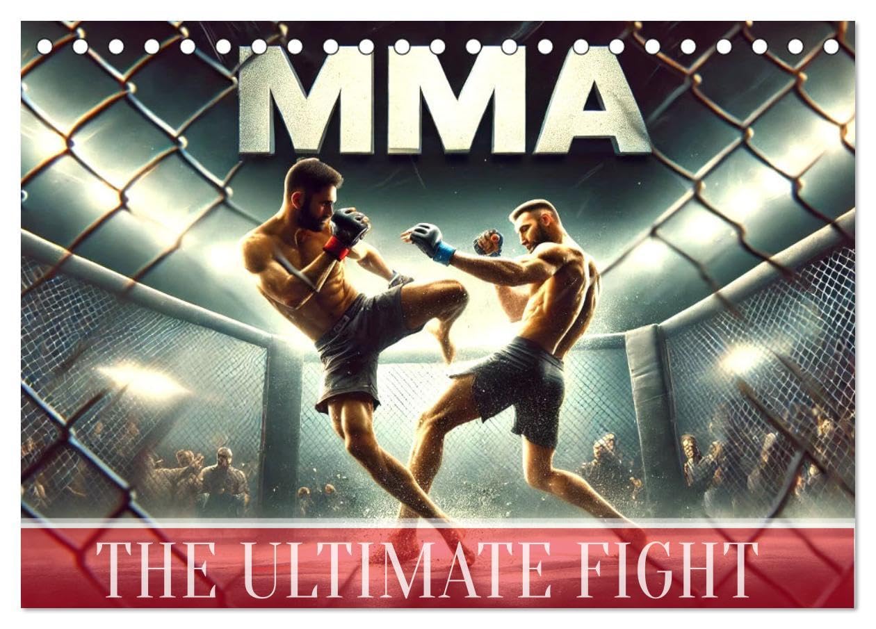 MMA UK - The ultimate fight (Desk Calendar 2026 DIN A5 landscape), CALVENDO 12 Month DeskCalendar: Experience the power and intensity of MMA Leisure & Fun