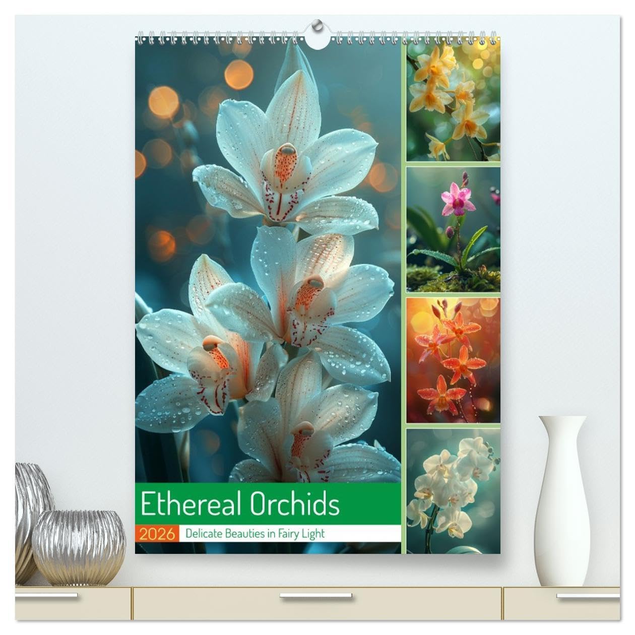 Ethereal Orchids (High Quality Premium Wall Calendar 2026 DIN A2 portrait),CALVENDO 12 Month Wall Calendar: An artistic journey through the world of orchids Leisure, Home & Garden