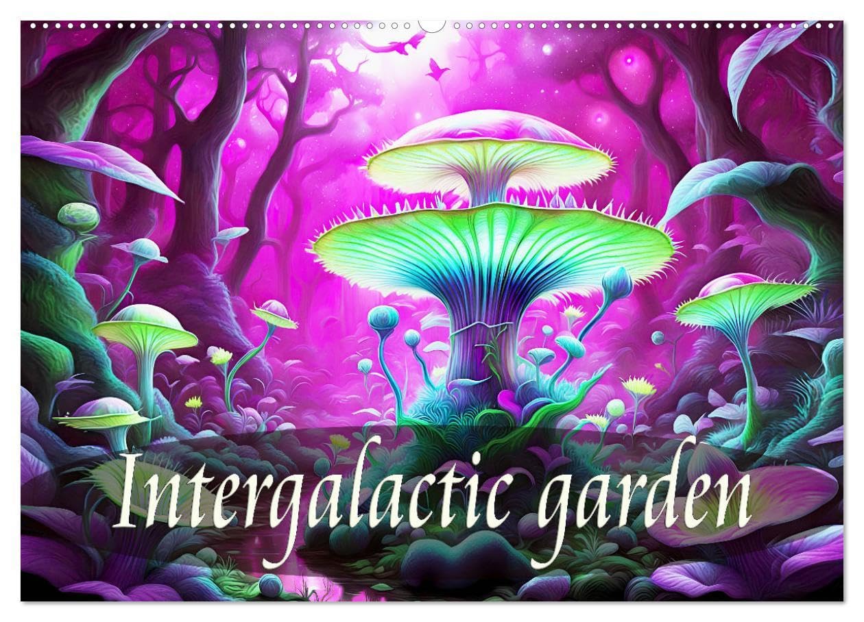 Intergalactic garden (Wall Calendar 2026 DIN A2 landscape), CALVENDO 12 Month Wall Calendar: A journey through the secrets of the plant universe. Film, Art & Culture