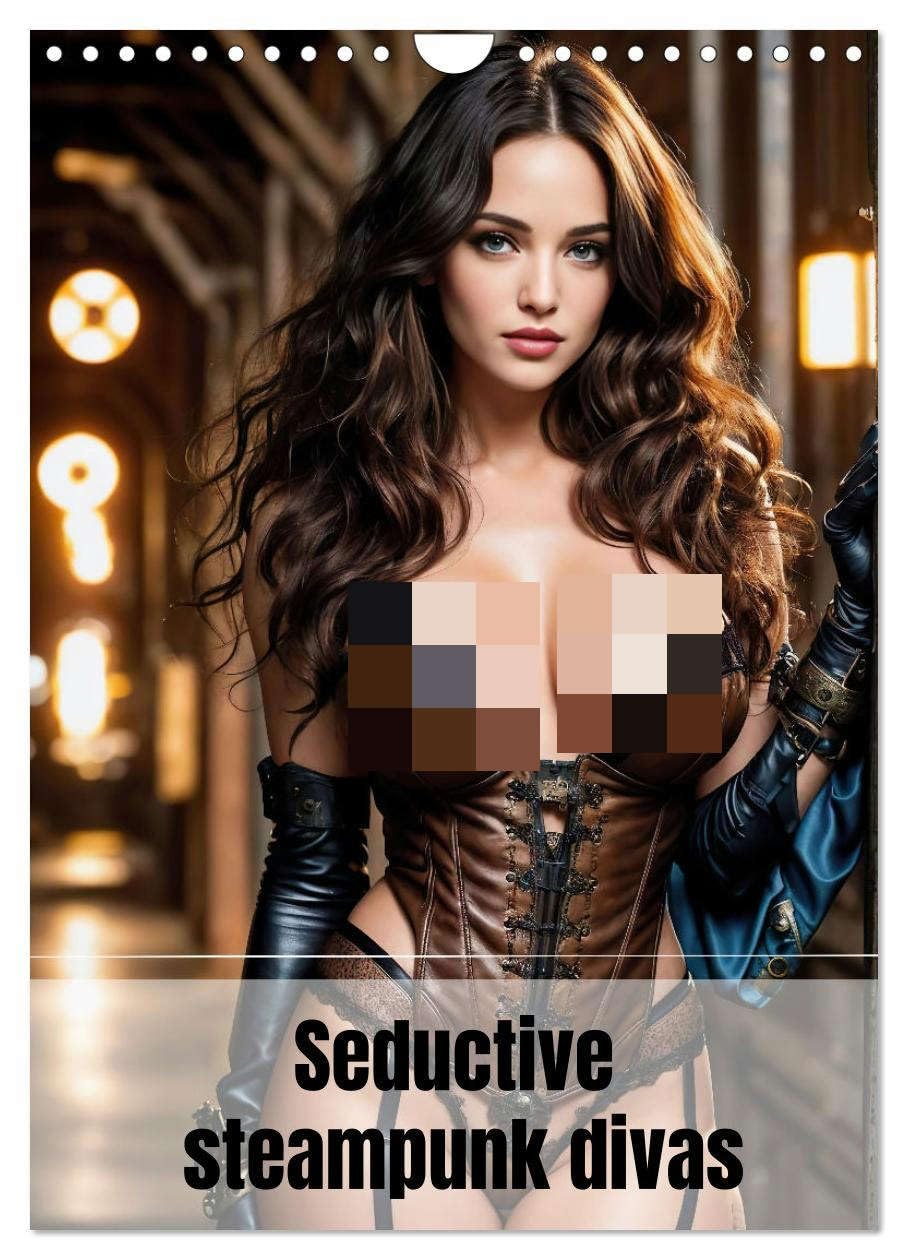 Seductive steampunk divas (Wall Calendar 2026 DIN A4 portrait), CALVENDO 12 Month Wall Calendar: Steampunk sirens of the year Leisure, Home & Garden