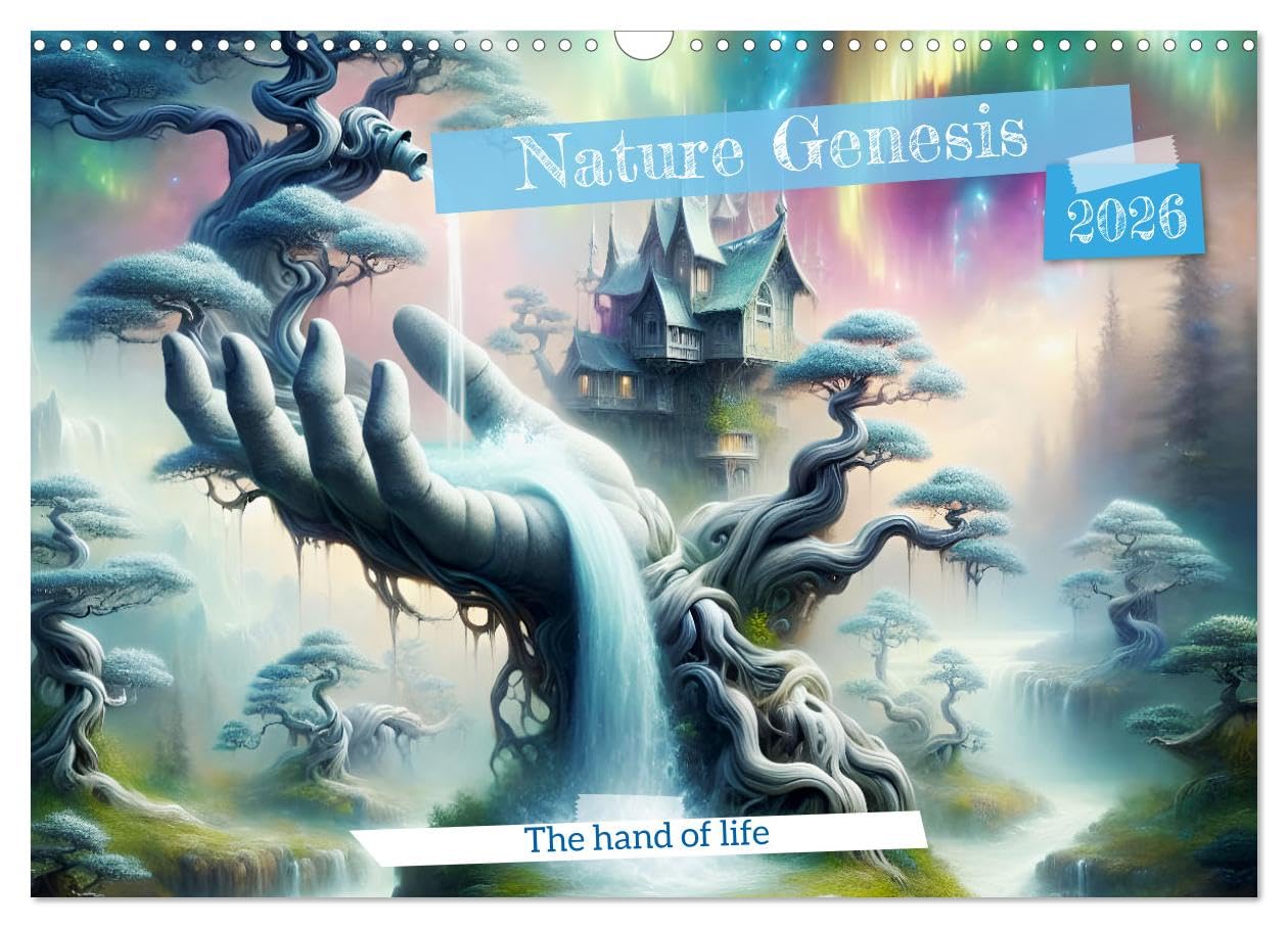 Nature Genesis - The hand of life (Wall Calendar 2026 DIN A3 landscape), CALVENDO 12 Month Wall Calendar: A year in a world where nature is created in its purest form. Film, Art & Culture