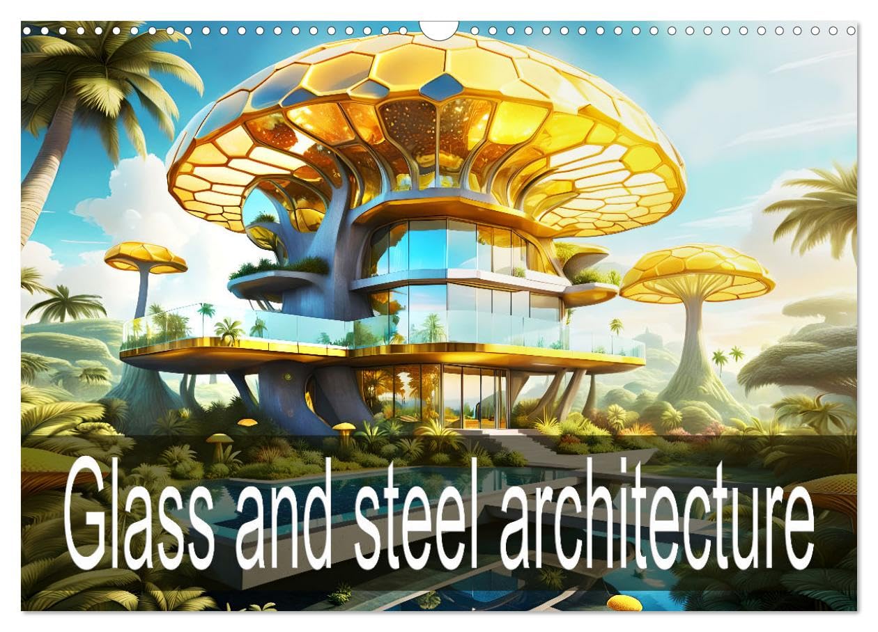 Glass and steel architecture (Wall Calendar 2026 DIN A3 landscape), CALVENDO 12 Month Wall Calendar: Modern futuristic buildings that amaze us. Film, Art & Culture