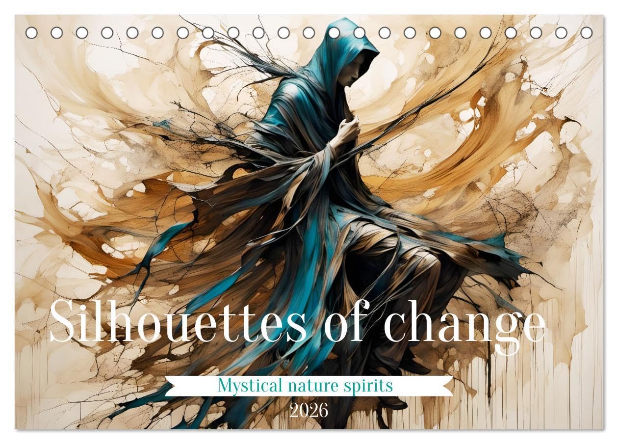 Silhouettes of change - Mystical nature spirits (Desk Calendar 2026 DIN A5 landscape), CALVENDO 12 Month DeskCalendar: A year of mystical silhouettes. Film, Art & Culture
