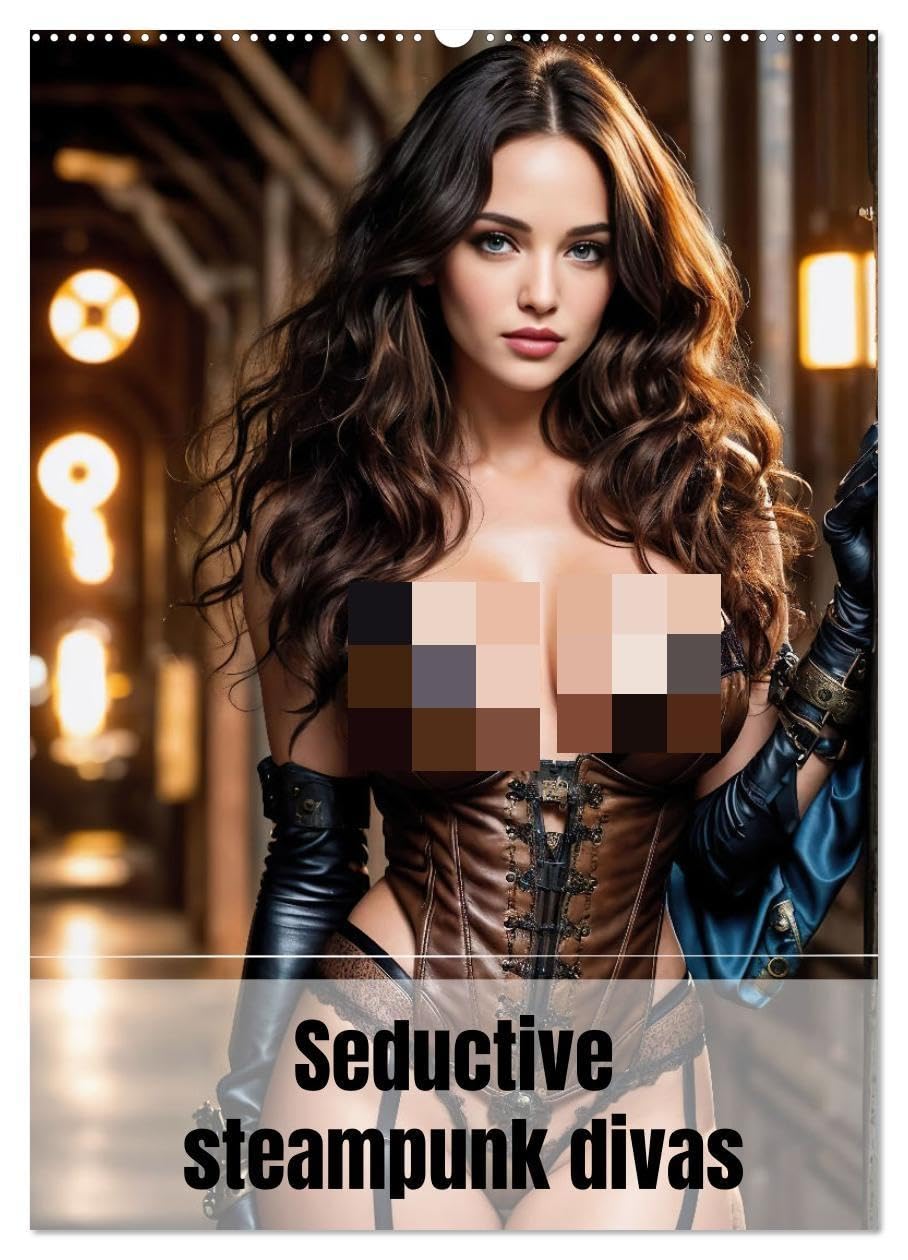 Seductive steampunk divas (Wall Calendar 2026 DIN A2 portrait), CALVENDO 12 Month Wall Calendar: Steampunk sirens of the year Leisure, Home & Garden