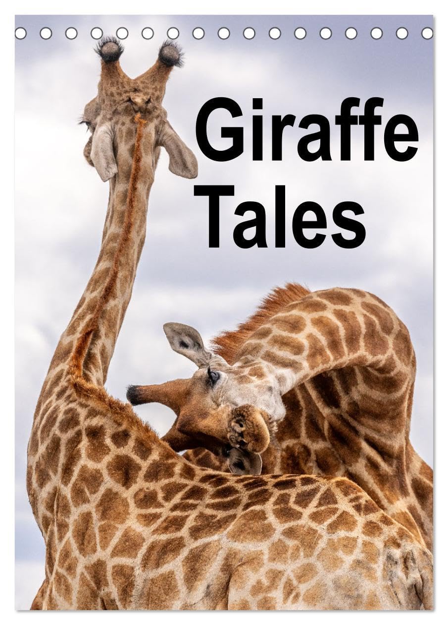 Giraffe Tales (Desk Calendar 2026 DIN A5 portrait), CALVENDO 12 Month DeskCalendar: Graceful giraffes, stunning views Natural Sciences