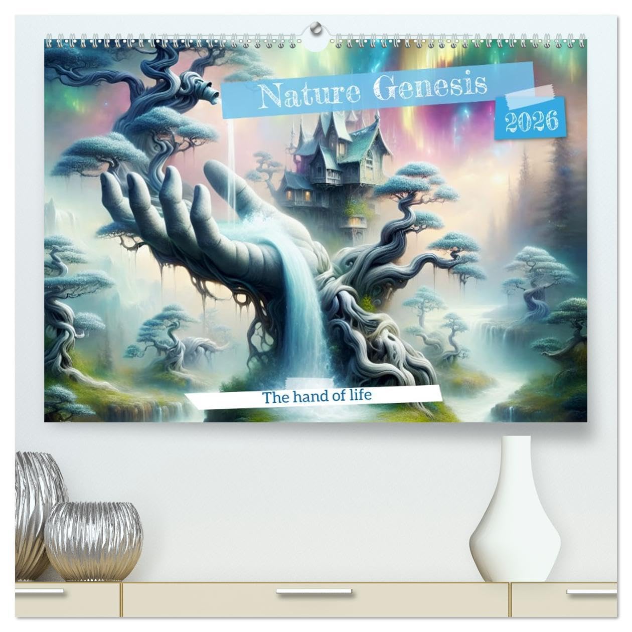 Nature Genesis - The hand of life (High Quality Premium Wall Calendar 2026 DIN A2 landscape),CALVENDO 12 Month Wall Calendar: A year in a world where nature is created in its purest form. Film, Art & Culture