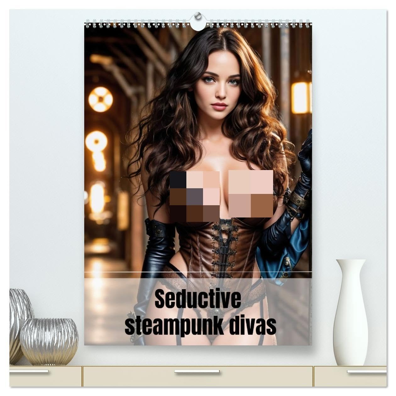 Seductive steampunk divas (High Quality Premium Wall Calendar 2026 DIN A2 portrait),CALVENDO 12 Month Wall Calendar: Steampunk sirens of the year Leisure, Home & Garden