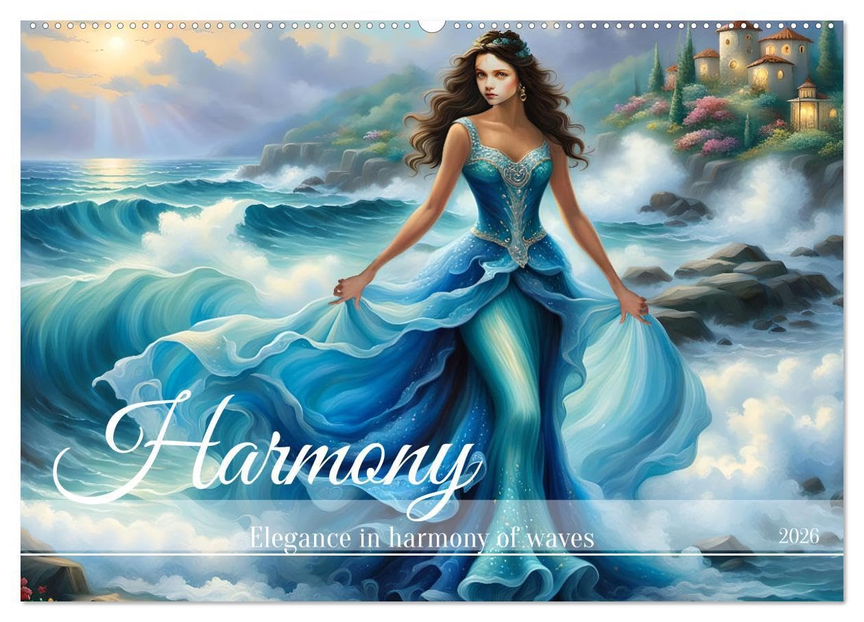 Harmony - Elegance in harmony of waves (Wall Calendar 2026 DIN A2 landscape), CALVENDO 12 Month Wall Calendar: A year where the waves meet fashion. Social Sciences