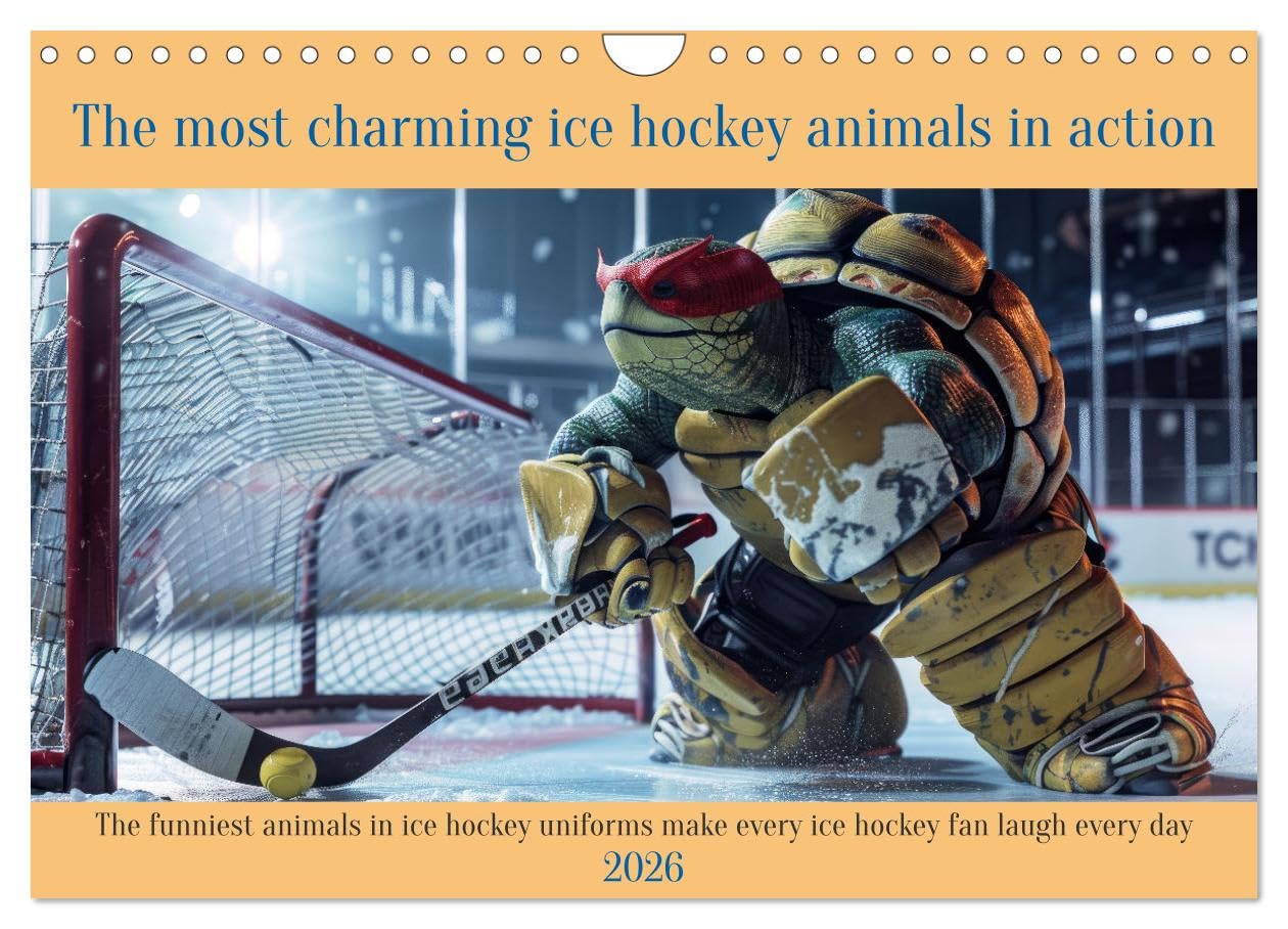 The most charming ice hockey animals in action (Wall Calendar 2026 DIN A4 landscape), CALVENDO 12 Month Wall Calendar: The funniest animals in ice ... make every ice hockey fan laugh every day Leisure, Home & Garden