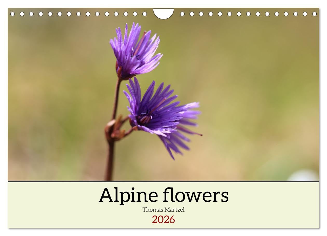 Alpine flowers (Wall Calendar 2026 DIN A4 landscape), CALVENDO 12 Month Wall Calendar: Here's the colorful and spectacular world of Alpine flowers Film, Art & Culture