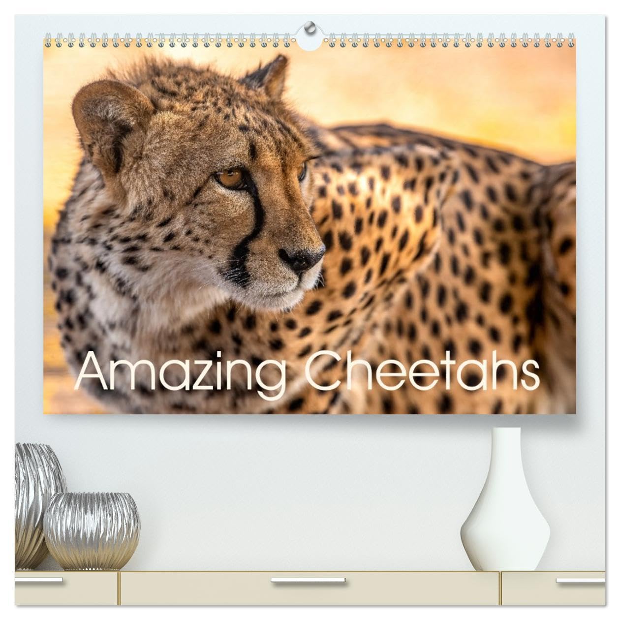 Amazing Cheetahs (High Quality Premium Wall Calendar 2026 DIN A2 landscape),CALVENDO 12 Month Wall Calendar: Grace in the wild - cheetah moments Natural Sciences
