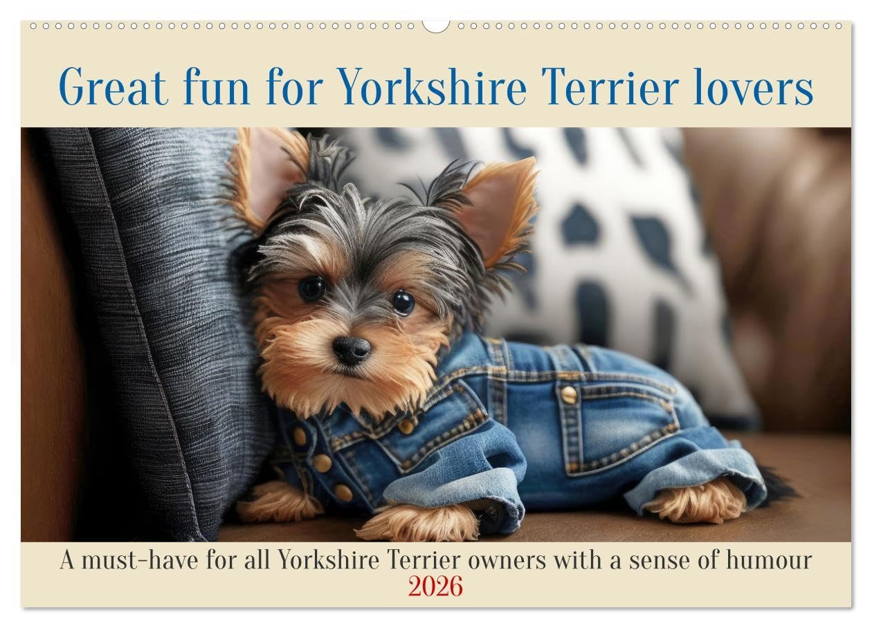 Great fun for Yorkshire Terrier lovers (Wall Calendar 2026 DIN A2 landscape), CALVENDO 12 Month Wall Calendar: A must-have for all Yorkshire Terrier owners with a sense of humour Natural Sciences