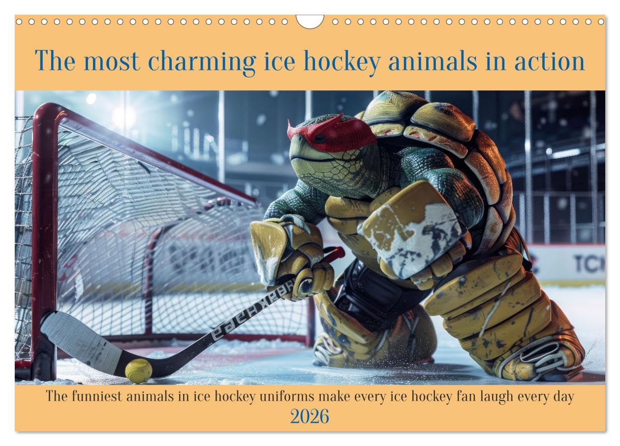 The most charming ice hockey animals in action (Wall Calendar 2026 DIN A3 landscape), CALVENDO 12 Month Wall Calendar: The funniest animals in ice ... make every ice hockey fan laugh every day Leisure, Home & Garden