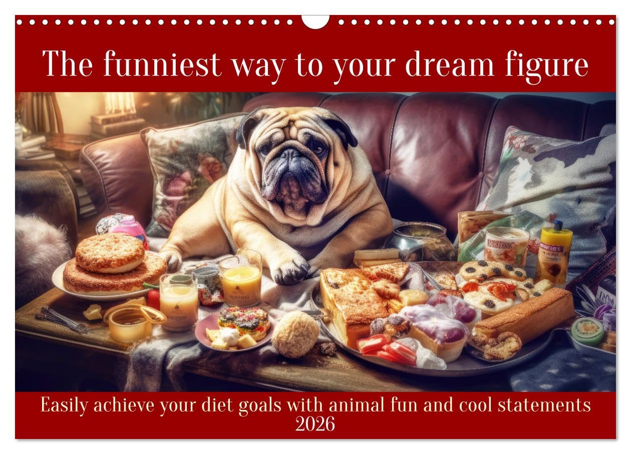 The funniest way to your dream figure (Wall Calendar 2026 DIN A3 landscape), CALVENDO 12 Month Wall Calendar: Easily achieve your diet goals with animal fun and cool statements Social Sciences