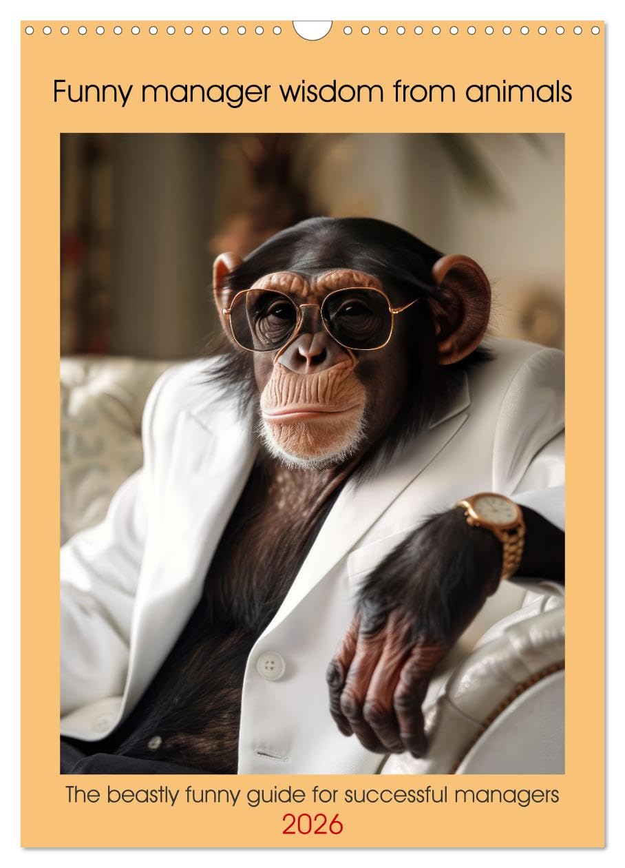 Funny manager wisdom from animals (Wall Calendar 2026 DIN A3 portrait), CALVENDO 12 Month Wall Calendar: The beastly funny guide for successful managers Psychology