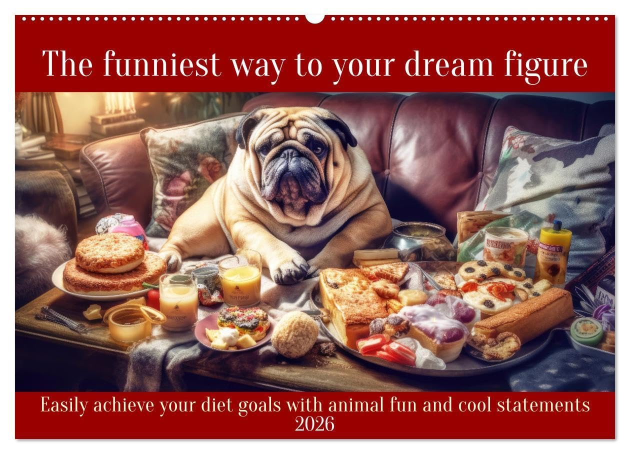 The funniest way to your dream figure (Wall Calendar 2026 DIN A2 landscape), CALVENDO 12 Month Wall Calendar: Easily achieve your diet goals with animal fun and cool statements Social Sciences